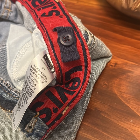 Levi’s 511 Jeans Boys 10 Reg 25x26 Light Wash Adjustable Waist Denim Pants - Picture 10 of 13